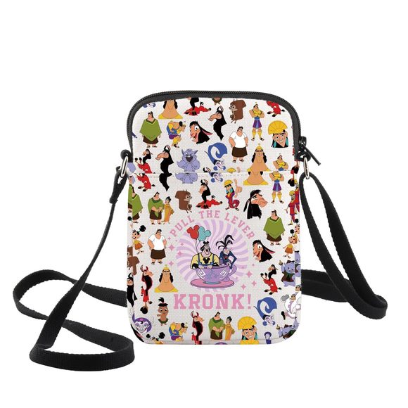 Funny Kronk & Yzma Crossbody Bag Villain Yzma Fans Gift Pull The Lever Yzma :> - Picture 1 of 7